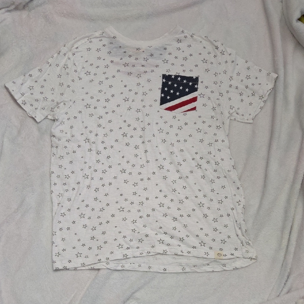 Free Planet Patriotic top size large